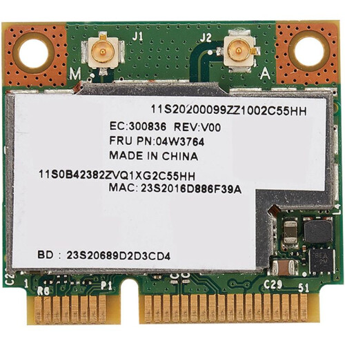 4X BCM943228HMB 04W3764 WIFI Wireless  4.0 Half  PCI-E Card Compact for  E130 E135 E330 E335 E430 2