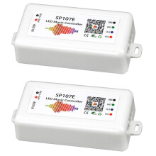 2X SP107E LED Controller APP WS2811/2812B Light Strip Dimming LED Music Controller