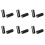 12Pcs Black Battery Holder for 3 x 1.5V AAA Batteries Flashlight Torch 1