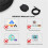 6 Camera Protective Covers Camera Lens Dustproof Dust Cover Webcam Protective Cover Protects Privacy and Security 3