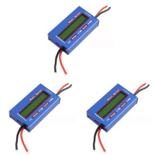 3X Digital Wattmeter Watt Meter Power Meter 60V 100A Balance Voltage Battery Checker