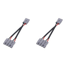 2X 50A for Anderson Plug Connector Dual Y Adapter Battery Power Connector Forklift Power Plug Connector with 6MM Cable