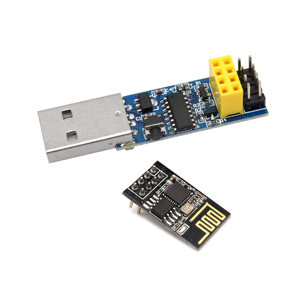 2X Usb To Esp8266 Breakout Ch340c Esp-01 Prog Wifi Programmer Downloader Adapter With Reset Auto Download Circuit Red 6031272528309