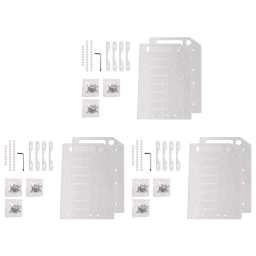 3pcs 3.5 Inch HDD Hard Drive Cage 8X3.5 Inch HDD Cage Rack DIY Hard Disk Case for BTC Mining Computer Storage Expansion