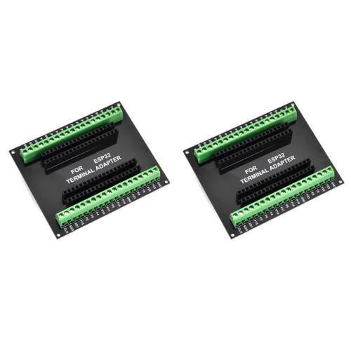 2X Placa de Fuga ESP32 GPIO 1 em 2 Compatível com NodeMCU-32S Lua 38Pin Placa de ExpansãO GPIO