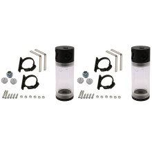 2X Acrylic Cylinder Reservoir Water Tank G1/4 50mm x 140mm for Pc Liquid Cooling Water Cooling Kit for Computer Cpu