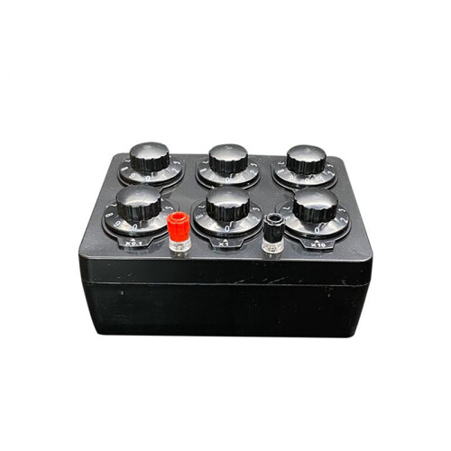 2X 0-99999.9 Ohm Simple Resistance Box Precision Variable Decade Resistor Teaching Instrument Teaching Resistance Box 1