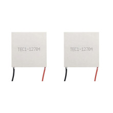 2X TEC1-12704 Thermoelectric Cooler Peltier 30mmx30mm TEC1 12704 Elements Module 12V4A Cooling Peltier