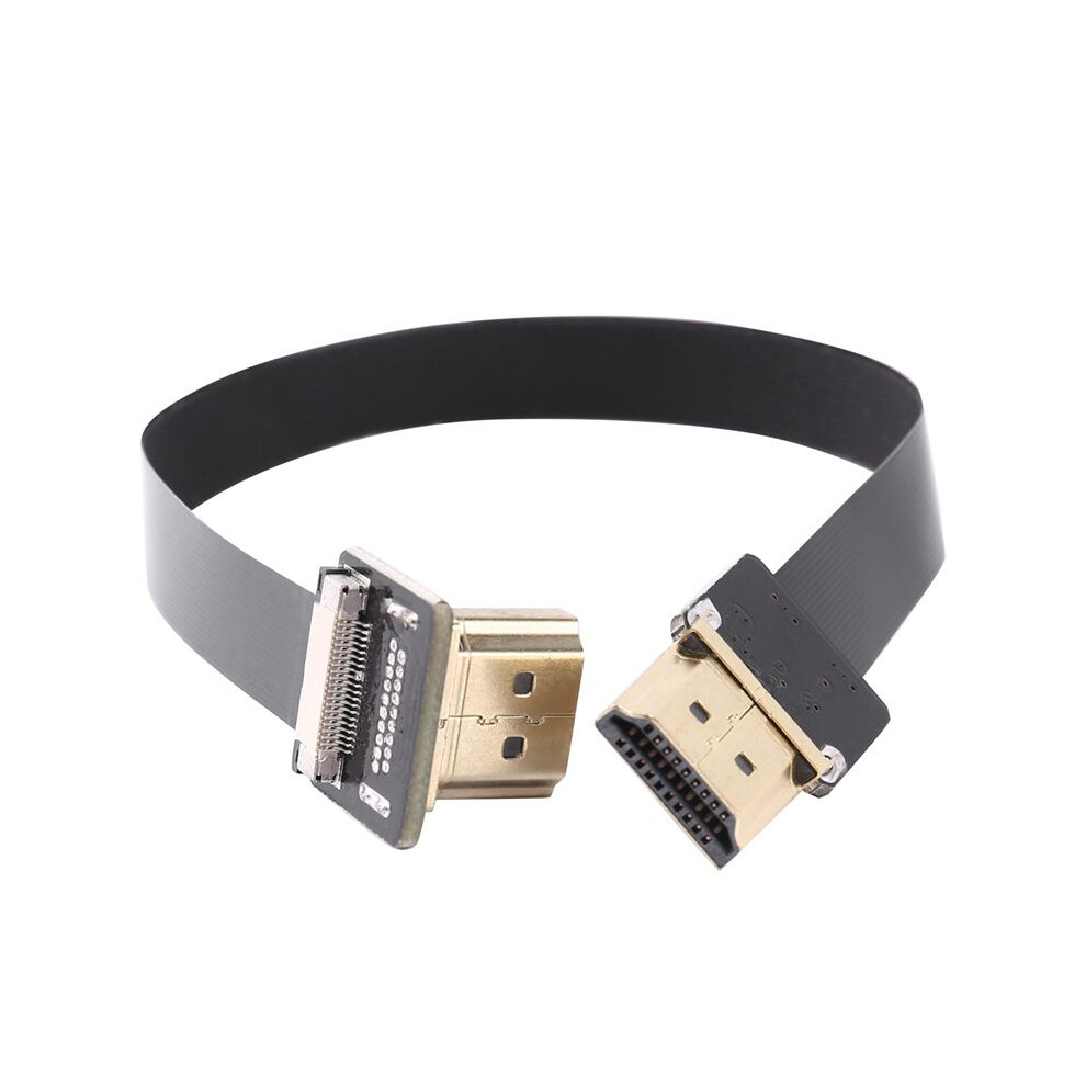 2X Fpv Male To Angled 90D Male Hdtv Fpc Flat Cable For Fpv Hdtv Multicopter Aerial Photograph 20Cm Light 4714113066001