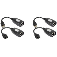 4X Adaptateur D'Extension de Câble USB Vers RJ45 RJ 45 LAN Extender USB Vers Amplificateur de Signal de Port Réseau