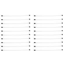20pcs 50CM 3.0 III SATA3 7Pin Data Cable Right Angle 6Gb/S SSD Cables HDD Hard Disk Data Cord with Nylon Sleeved