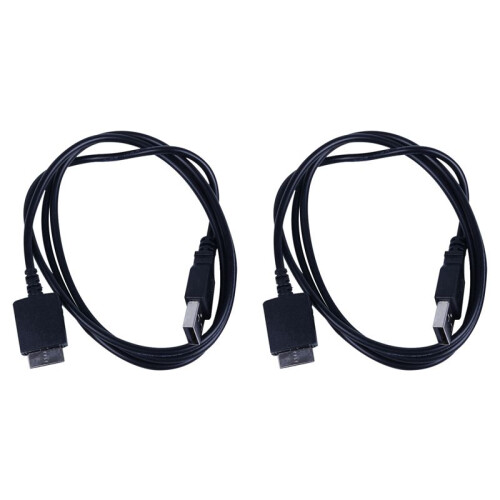 2X USB Data Charging Cable Cord for  Walkman E052 A844 A845 MP3 MP4 Player Black