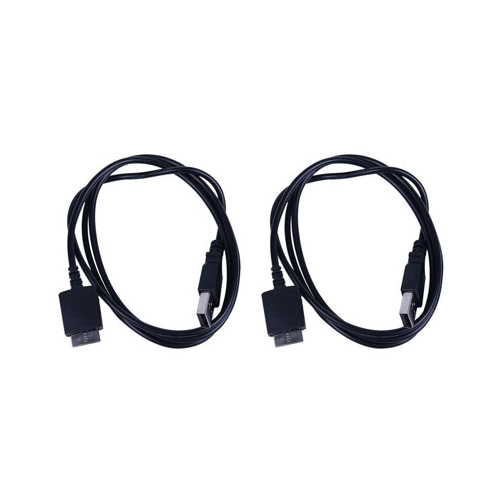 2X Usb Data Charging Cable Cord For Walkman E052 A844 A845 Mp3 Mp4 Player Black 6033792637301