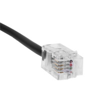 2X Cavo RJ11 4P4C Maschio A Doppio Femmina Connettore Cavo Telefonico Cavo Adattatore Cavo Telefonico