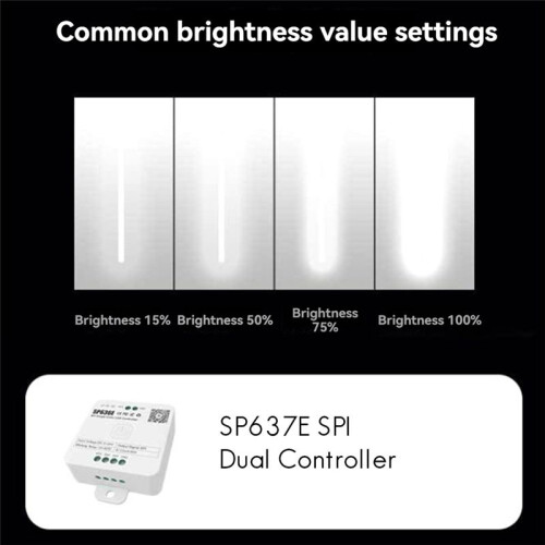 And-SP637E SPI Dual Controller DC5-24v Support 2.4G Touch Remote Control 1