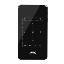 3D-Miniprojektor WIFI Android 4K HD-Projektorer Avkodning för Hemunderhållning med Infraröd Fjärrkontrollstativ (Storbritannien)