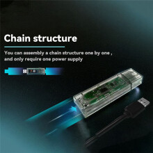 NMMiner Miner 265kH/S+NerdMiner V2 308KH/S USB Chain Miner BTC Solo Lottery Miner Ammeter USB-A Series Form Chain