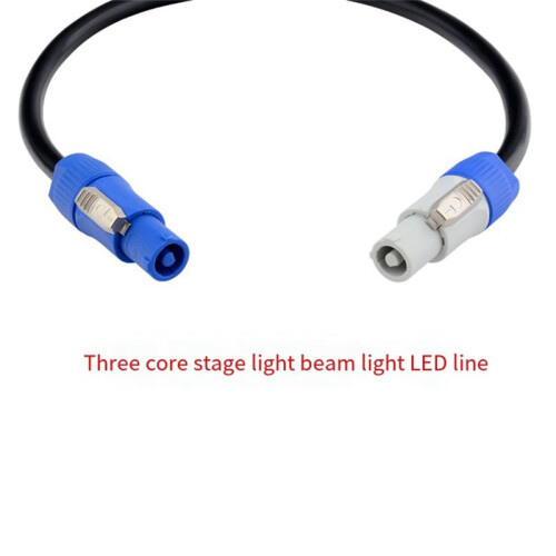 PowerCON 3x1.5mm² Single Phase Extension Cable 3 Core Power Connect Cable Stage Light LED Light Event Show, 2 Meter 1