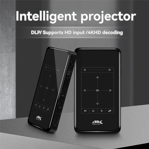 3D  Projector WIFI Android 4K HD Projectors Decoding for HOME Entertainment with Infrared Remote Control Tripod (EU) 2