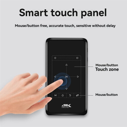 3D  Projector WIFI Android 4K HD Projectors Decoding for HOME Entertainment with Infrared Remote Control Tripod (EU) 2