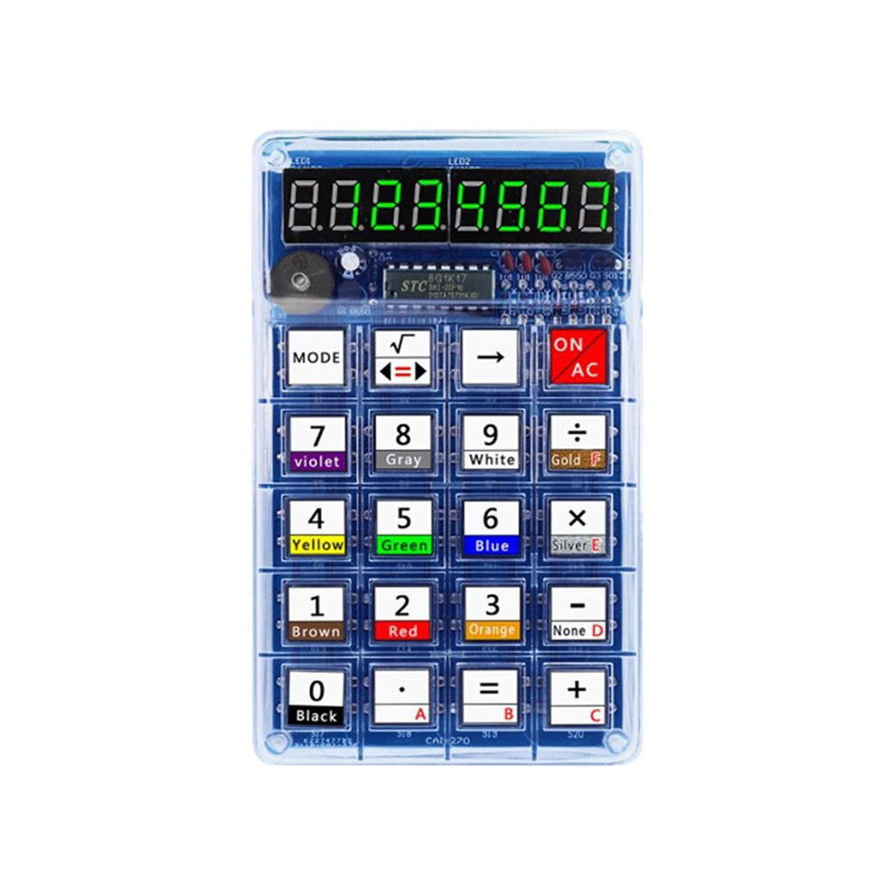 Diy Calculator Kit Led Display Calculator Electronic Making With Battery Smd Soldered For Diy Solder Project B 6031794434300