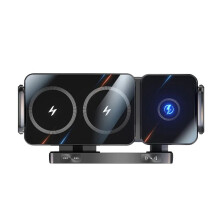 15W Wireless Fast Car Charger Mount Gravity Car Phone Holder for Phone Automatic Rotating Universal Phone Stand A