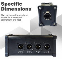 Rallonge de Câble Ethercon 4 Canaux 3 Broches, Rallonge Multiple de Câble RéSeau XLR pour éClairage de ScèNe et Studio D'Enregistrement, XLR, DMX