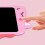 Tablet de Escrita à MãO de 10 Polegadas Tablet de Escrita LCD Inteligente para CriançAs Tablet de Escrita Colorido de Desenho Animado Graffiti, B 4