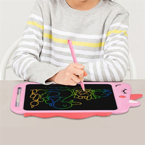 Tablet de Escrita à MãO de 10 Polegadas Tablet de Escrita LCD Inteligente para CriançAs Tablet de Escrita Colorido de Desenho Animado Graffiti, B 2