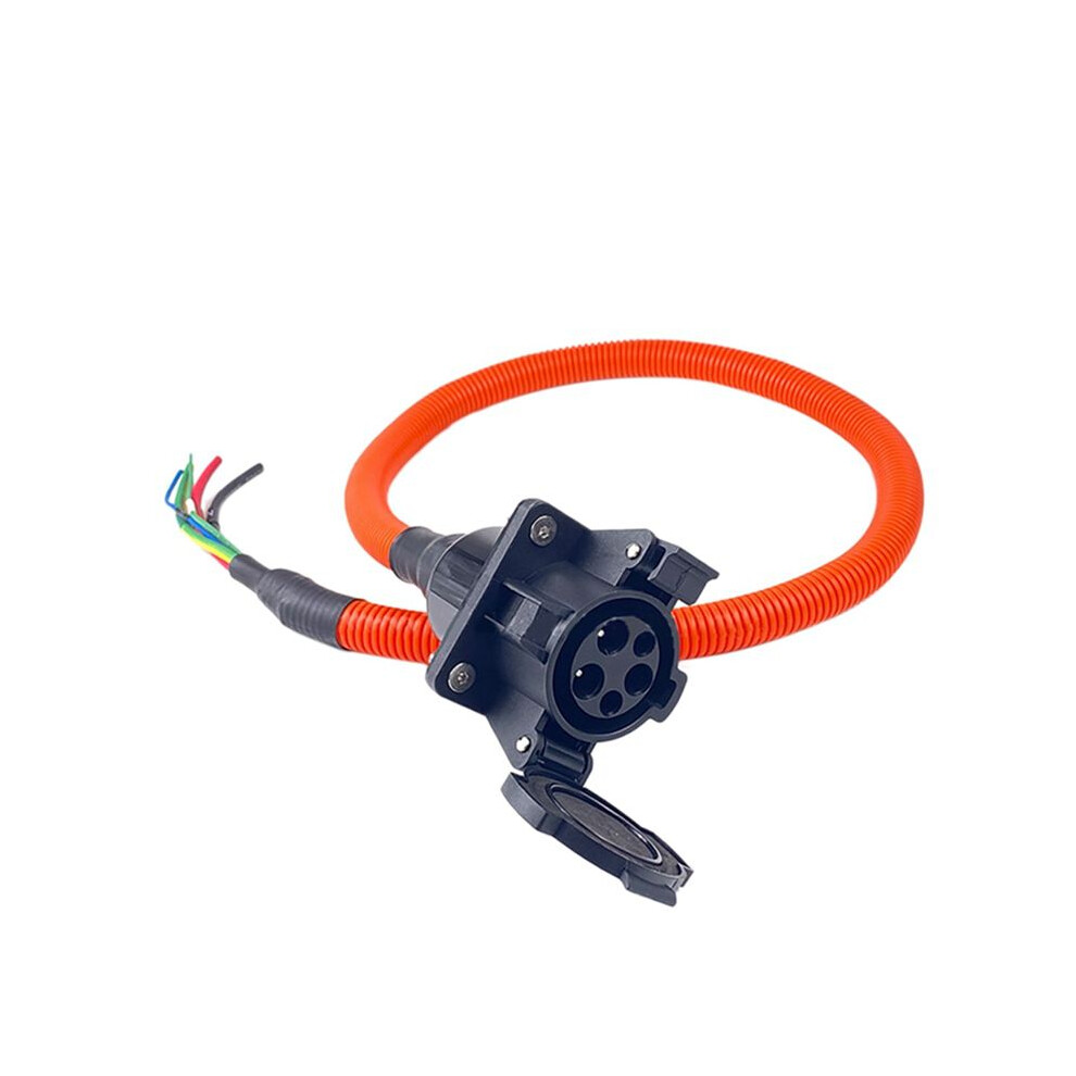 Electric Vehicle Adapter 32A Sae J1772 Ac Charging Socket With Bellows New Electric Vehicle Charging Socket 6033581180612