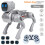 2.4G Intelligent RC Robot Mechanical Dog Voice Dialogue Cute Expression Light APP Remote Control Programming Toy Gray 3