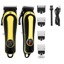 Máquina de Cortar Cabelo Sem Fio Golden Home Haircut Haircut Máquina de Cortar Cabelo Profissional Elétrica Aparador Recarregável para Homem