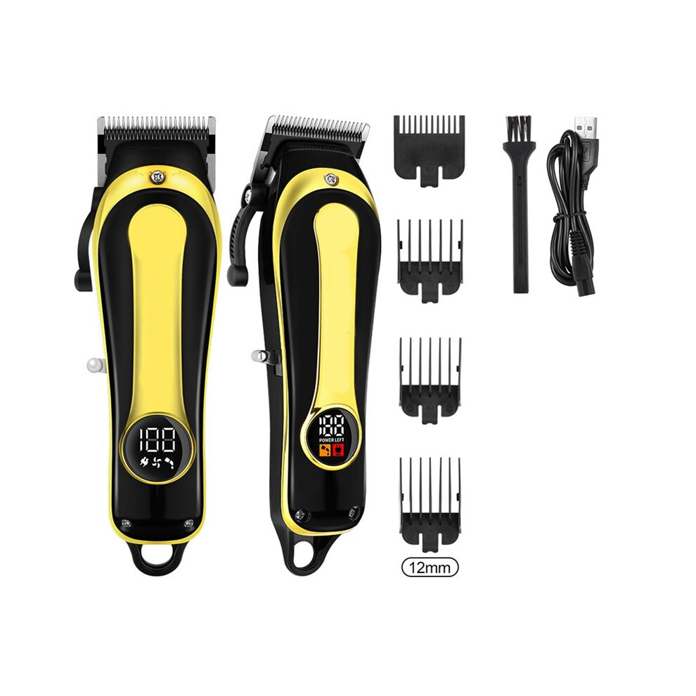 Golden Cordless Hair Clipper Home Haircut Haircut Professional Electric Clipper Rechargeable Trimmer For