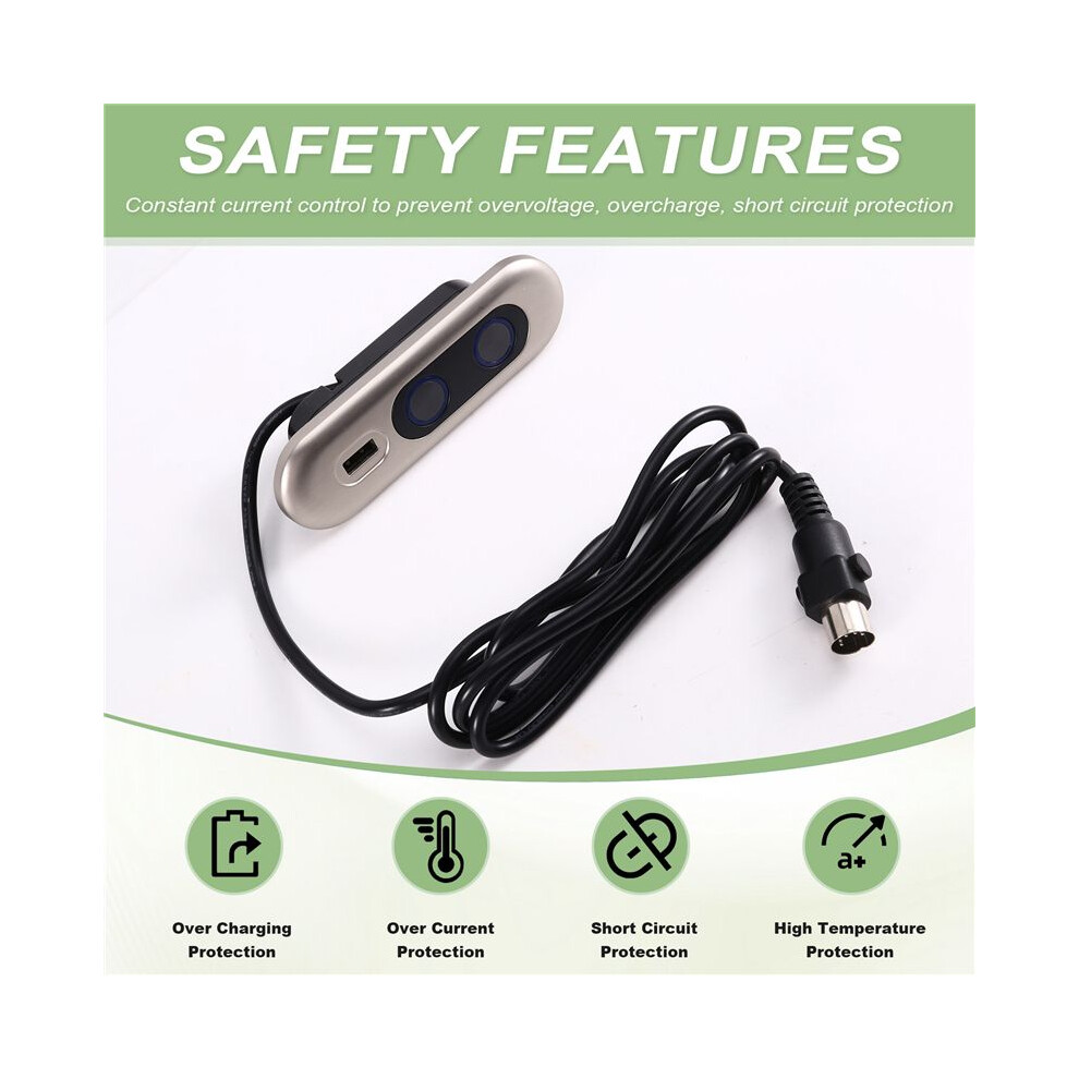 Electric Recliner Controller Usb Socket Charging 2 Button Electric Sofa Controller Recliner Remote 4713560673015