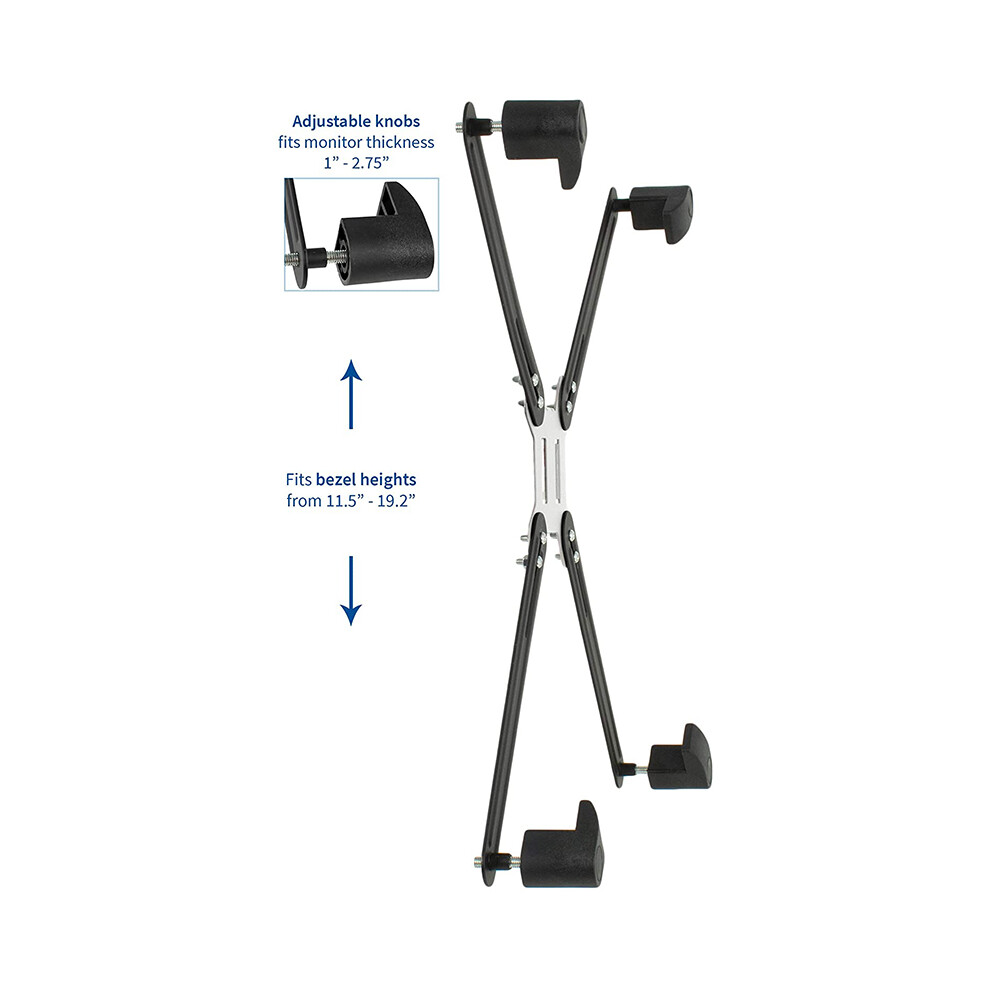 Adapter Vesa Mount Kit For 19 To 27 Inch Led Lcd Monitor Screen, 75Mm And 100Mm Mounting Bracket, Stand-Vad1 6132468310736