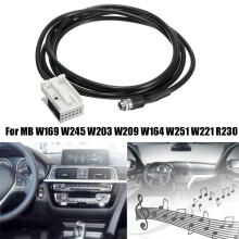 Auto 3,5 Mm 12-Polige Audio-Musik-Aux-Kabel-Eingangsadapter für W169 W203 W209 W221 W164 R230