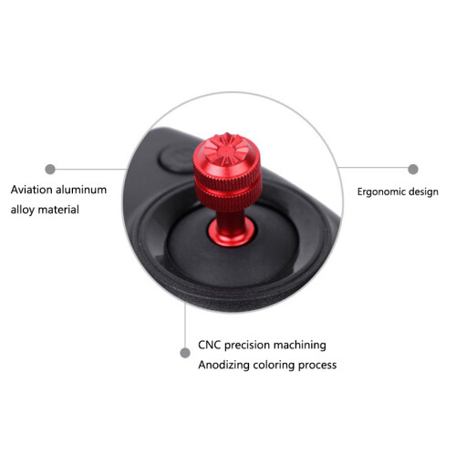 2Pcs Metal Remote Controller Rocker Joystick for   Air 2/  Drone Remote Controller Red 2