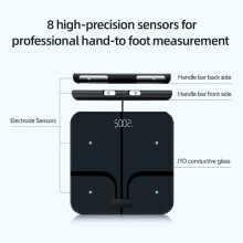 Voice Broadcast Scale Body Weight Scale Body Fat Scale 8 Electrodes Bioimpedance Scale Professional Composition