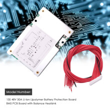 13S 48V 30A Li-Ion Lipolymer Akku Schutz Board BMS PCB Board mit Balance KüHlköRper für E-Bike EScooter