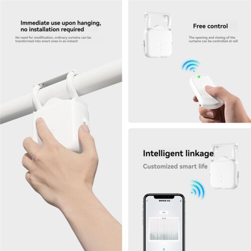 Automatic Curtain Opener Solar Powered  Curtain Motor with APP Control and Timed Scheduling 2