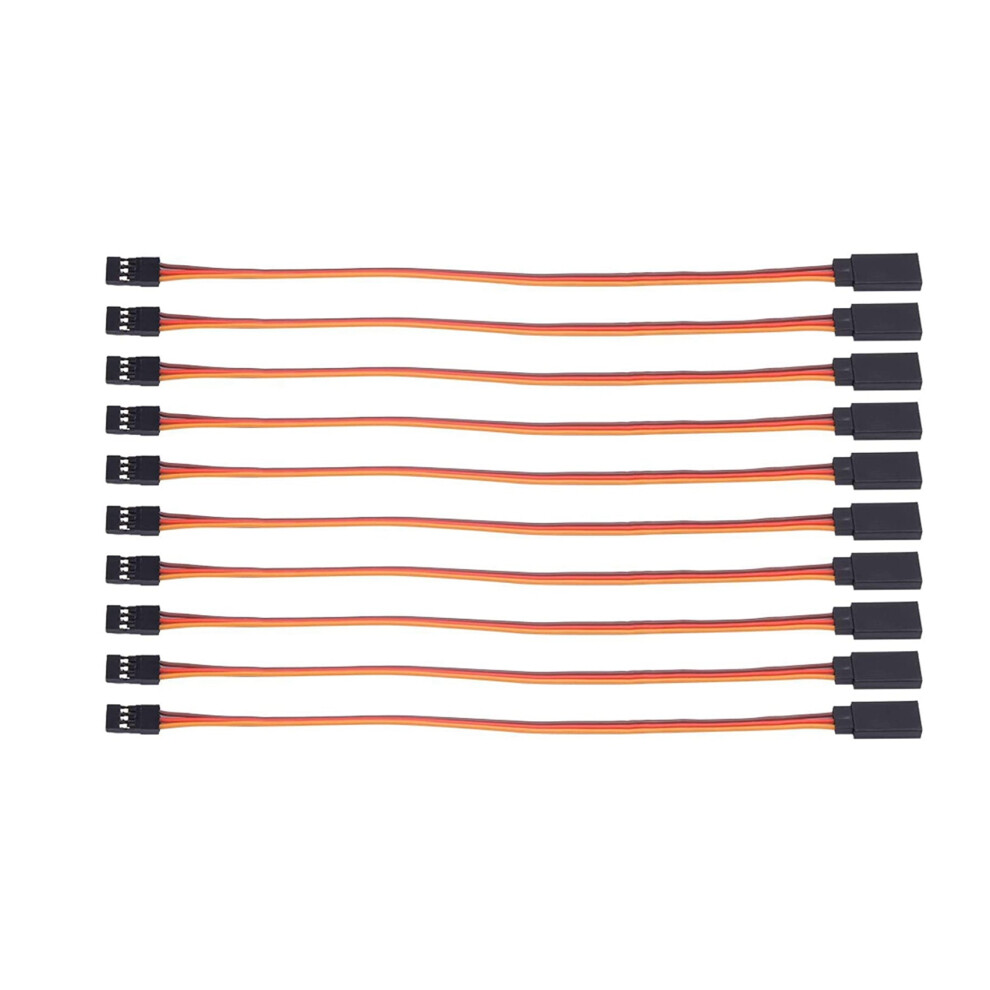 10 Pieces Of Male-To-Female Servo Extension Cords For Rc Futaba's Jr Remote Servo Extension Cord Wire And Cable (500 Mm) 6032029534482
