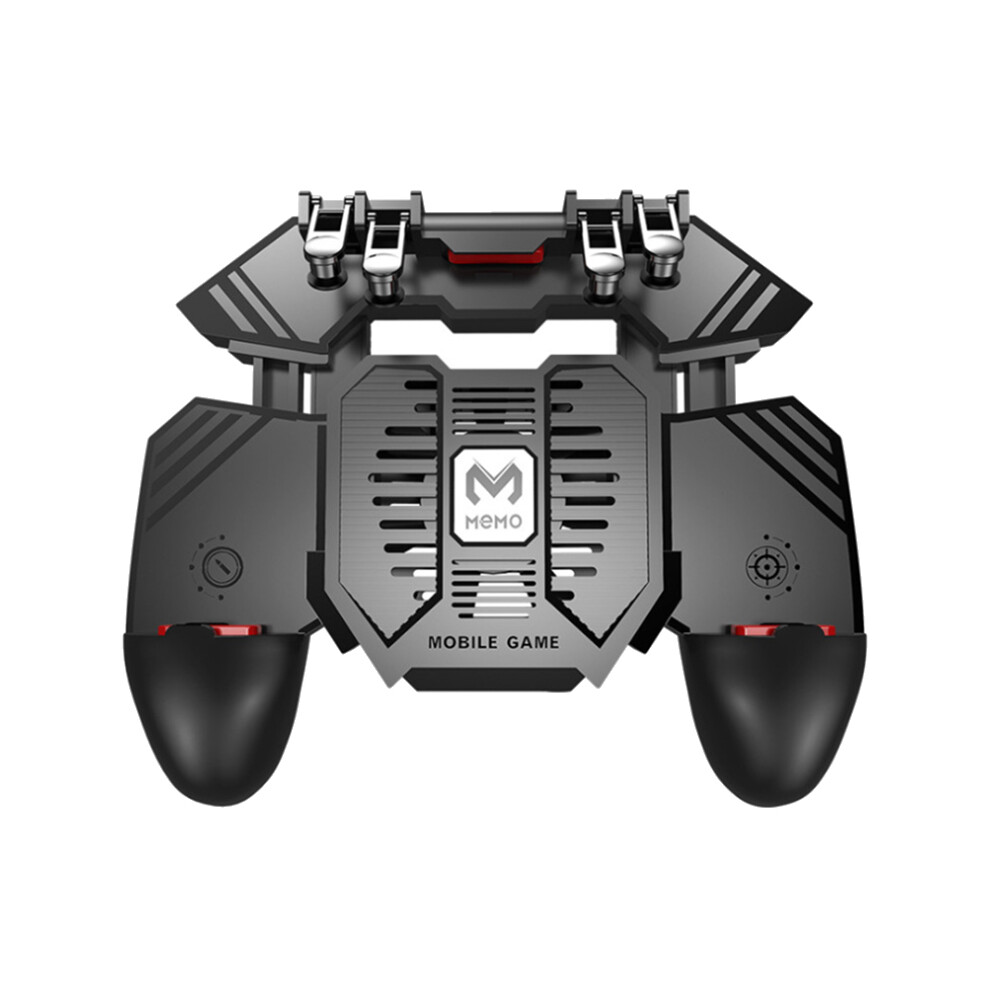 Memo Ak77 Game Trigger Phone Cooler Fan Game Controller Pubg Controller With Fan Pubg Mobile Trigger Shooter Joystick(1200Mah) 6034191368971