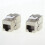 5Pcs Network RJ45 Cat7  Jack Module 360 Degree Full Shielded RJ45 Socket to LSA Tool-Free Termination 5