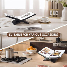Open Display Stand, Wooden Large Book Holder, Coffee Table Stand, Wood Easel for Magazine, Art, Cook Book, Bible, Quran