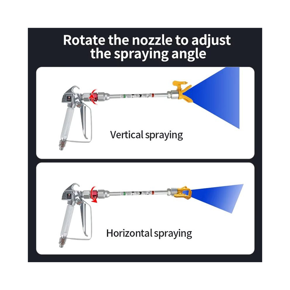 Airless Paint Spraying Fan Pivot Rotary Joint 360 Rotation Airless Sprays Accessory Airless Sprays Attachment Adaptor 4711738716472