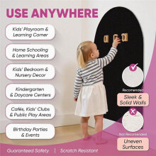 Magnetische Muursticker met Boogvorm - 44,5 X 128 cm (17,32 X 46,46 Inch) Matte Krijtbordsticker voor aan de Muur - Magnetisch Bord voor de Speelkamer