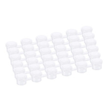 30 Streifen 180 TöPfe FarbtöPfe Streifen 3 Ml -Farbtopf Leere Farbtassen Crafts Kunststoff-AufbewahrungsbehäLter