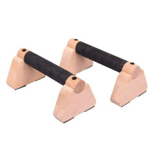 1 Par de Barras de Flexiones de Madera para Entrenamiento en Casa, Barras Paralelas, Equipo de Ejercicio con Soporte para Flexiones para Hombres y