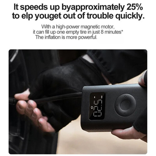 2D 25%Speed Boost  Portable Electric Air Compressor Treasure 150PSI Type-C LED Multitool Inflator 2