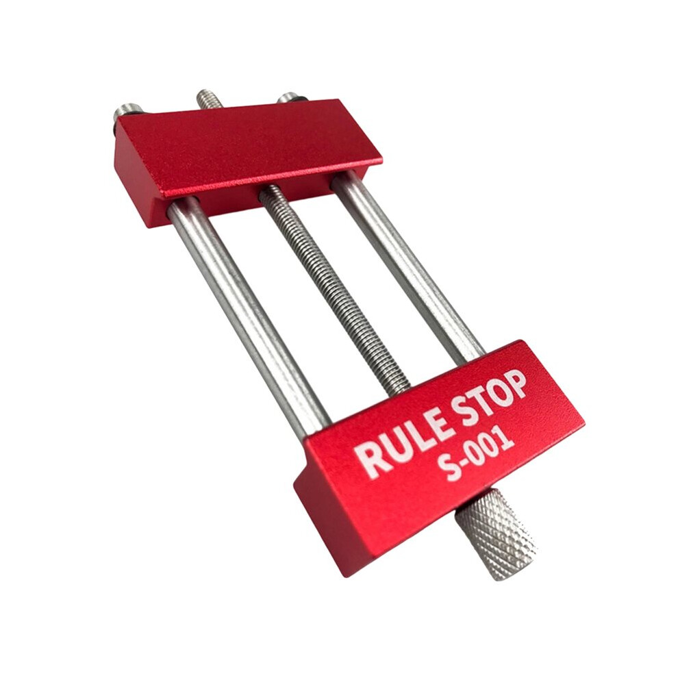 Convenient Rule Stop Woodworking Tools Steel Ruler Positioning Block Carpenter Scriber Gauge Marking Tool 6032532936933